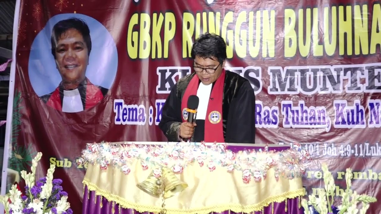Perayaan Natal Umum GBKP RUNGGUN BULUHNAMAN II Part 2 II Pengkhotbah Pdt Krismas Barus
