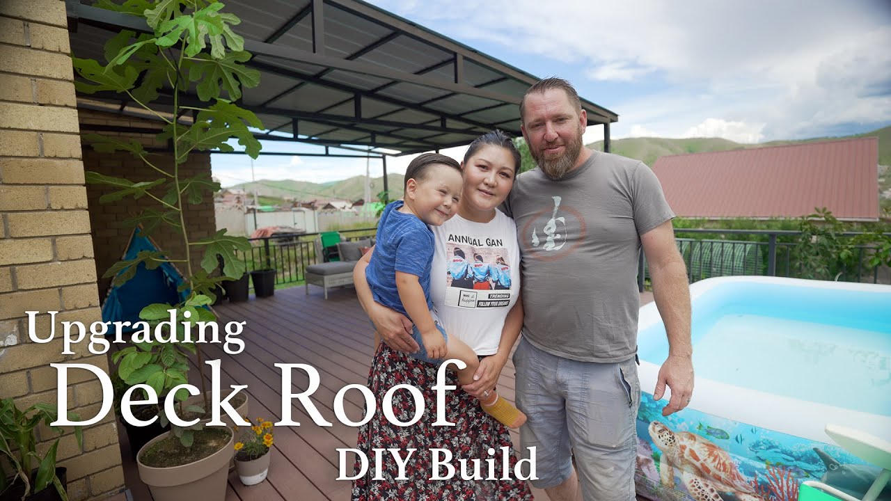Build Our DIY Deck Roof On Our Homestead in Mongolia