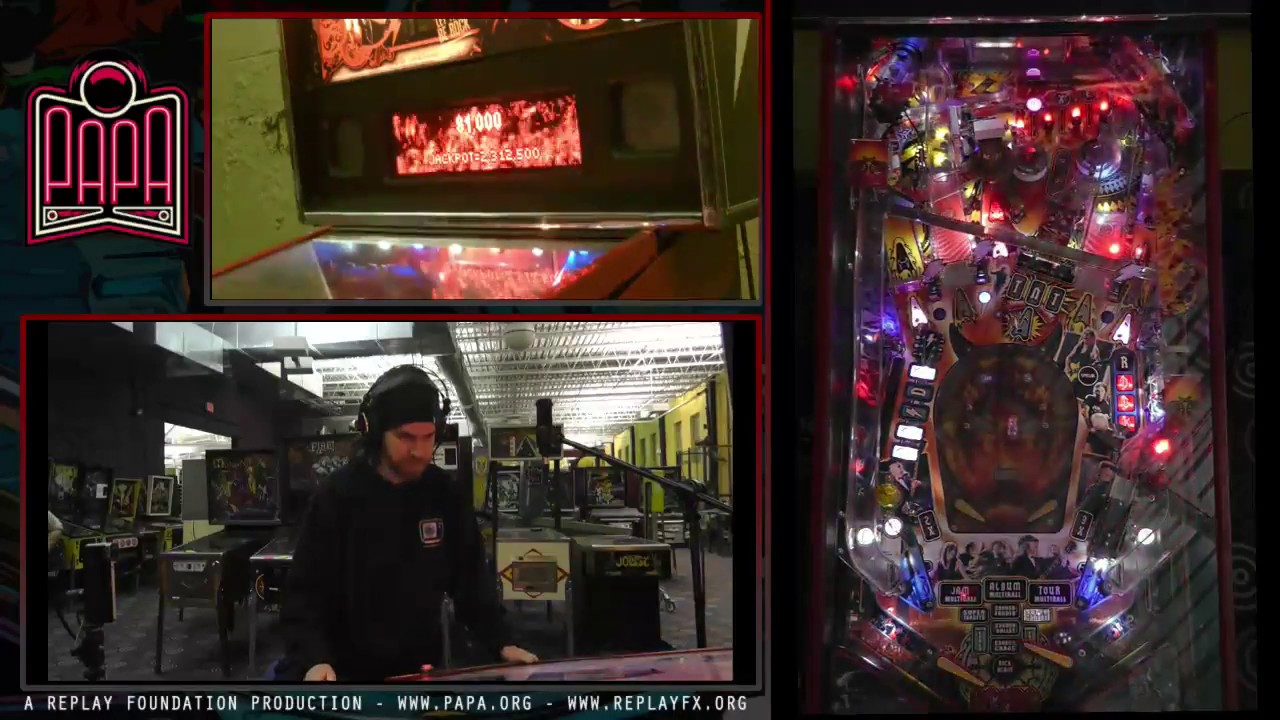 PAPA TV LIVE! AC/DC, Time Machine, Dirty Harry, Attack from Mars,  and Wizard of Oz Pinball