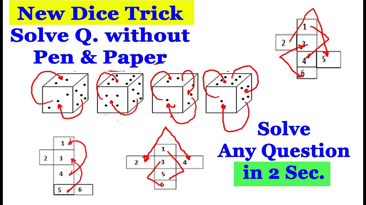 New Dice Tricks  | Solve Any Question Without Pen and Paper |