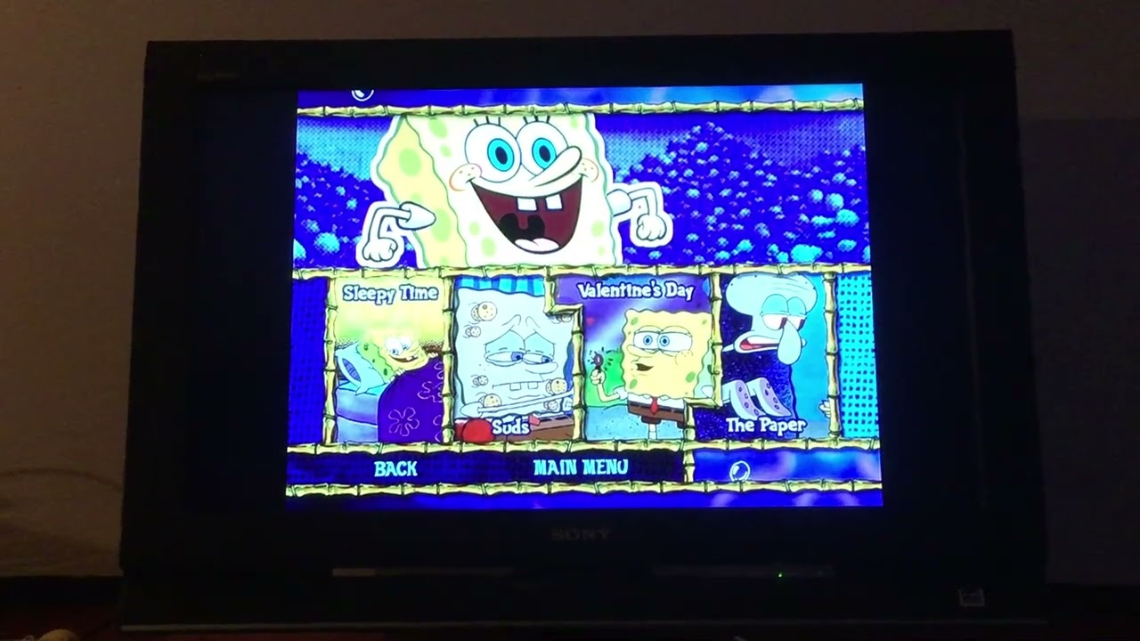 SpongeBob SquarePants The Complete First Season 2003 DVD Menu Walkthrough (Disc 2)