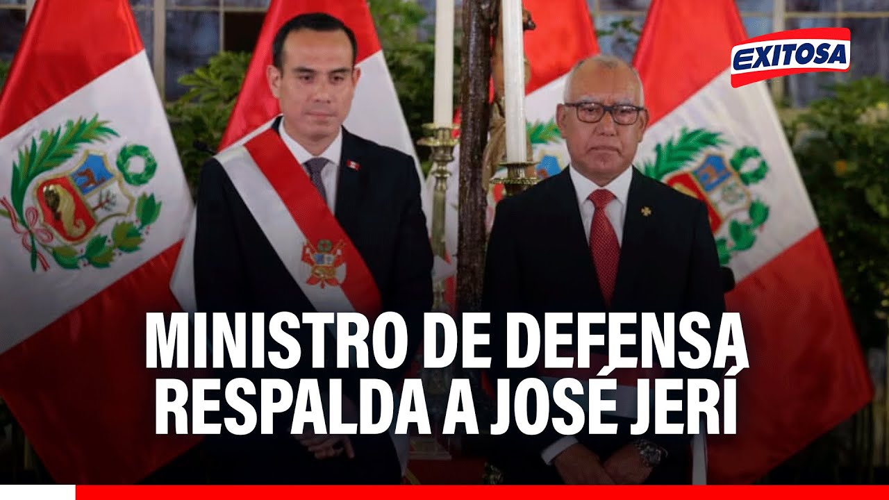 🔴🔵 Ministro de Defensa confía en José Jerí: 