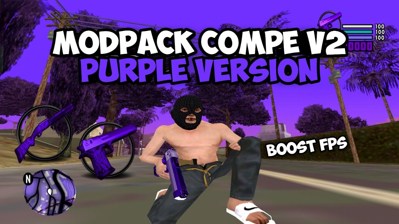 MODPACK COMPE V2 PURPLE VERSION | ONLY 100 MB | GTA SAMP MOBILE