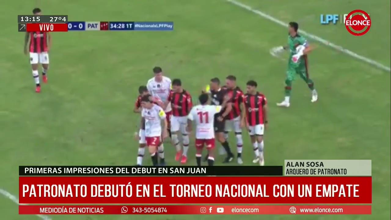 Com. Tel. con Alan Sosa tras el debut de Patronato en el Torneo Nacional
