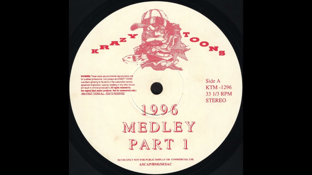 KRAZY TOONS SUBSCRIPTION SERVICE 1996 Medley Part 1 * D.J. Spicy Ice * Krazy Toons KTM1296