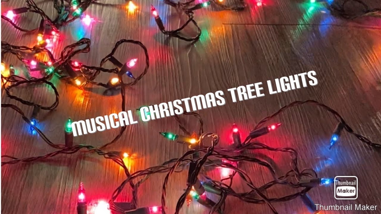 Vintage musical coloured Christmas lights from the 90s plays 21 songs.