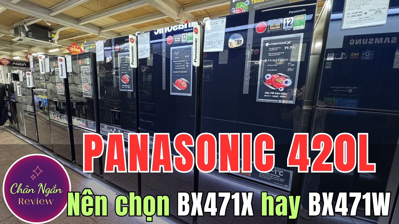 Tủ Lạnh Panasonic 420 Lít Nên chọn NR-BX471WGKV hay NR-BX471XGKV ? Chân Ngắn RV