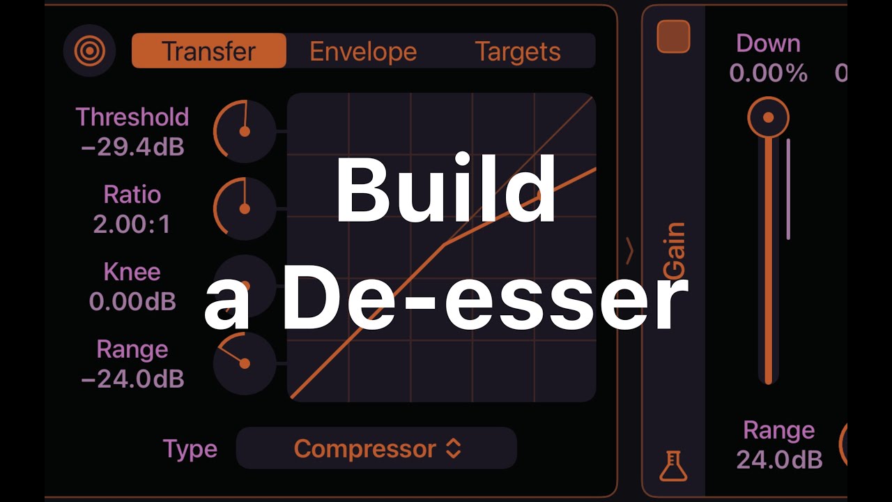 Gain Computer Part 7: Create a Custom De-esser
