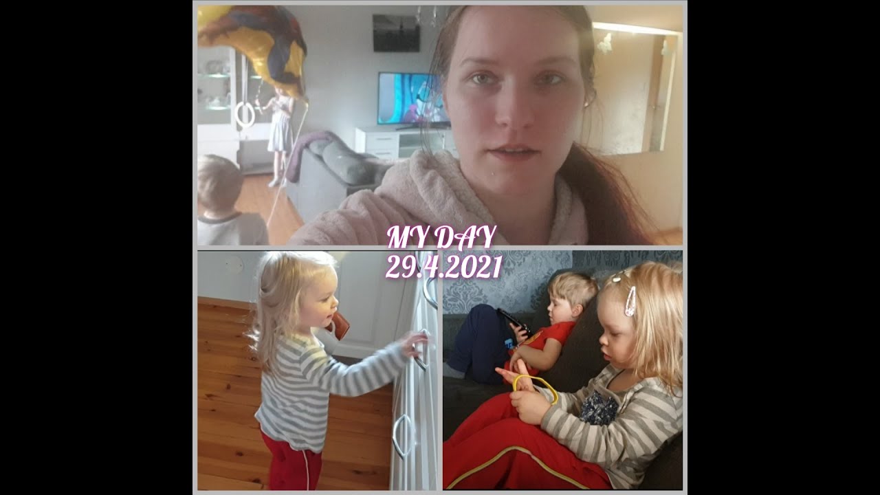MY DAY - Flunssa iski, lepop&auml;iv&auml;. Lapset sai vappupallot.