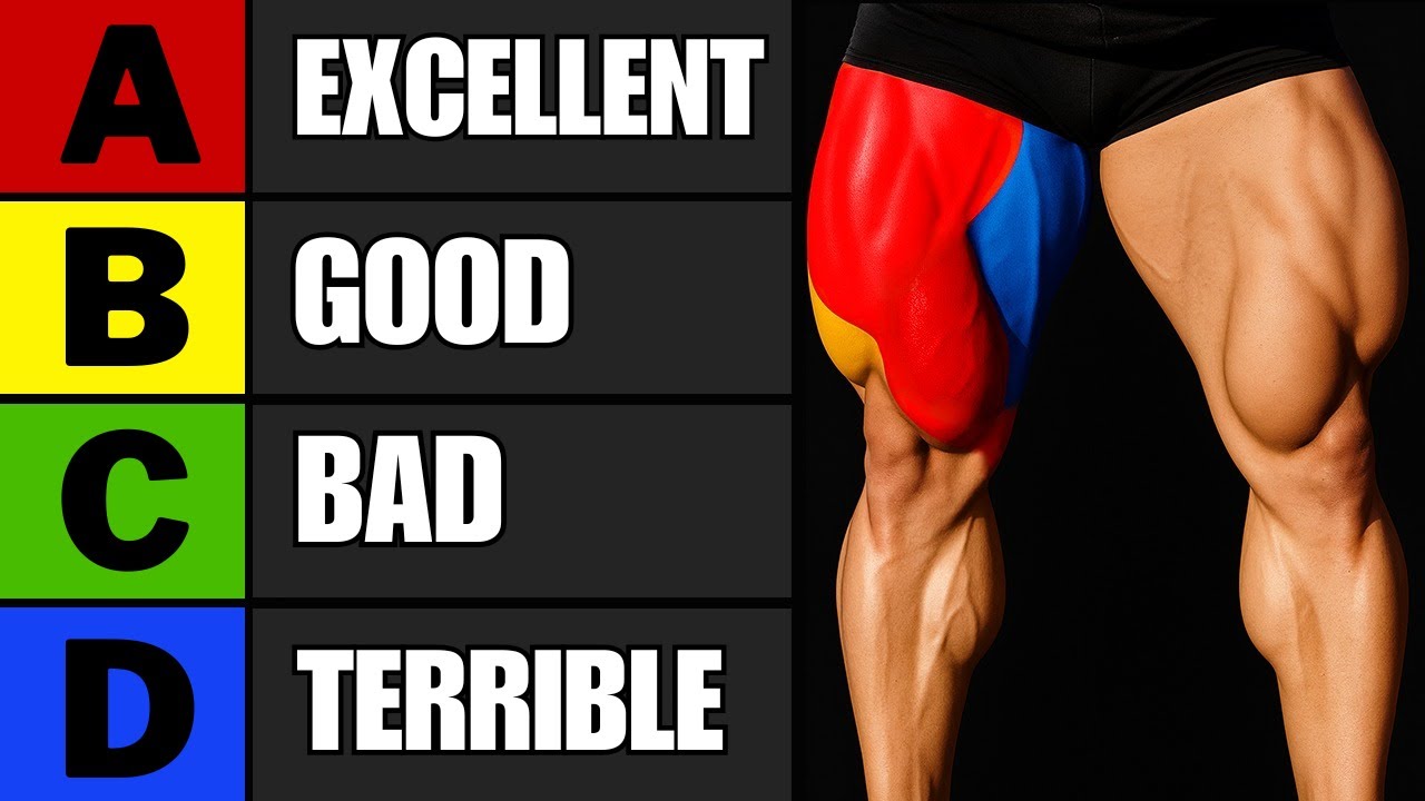Complete Ranking Of The Best Leg Day Exercises (From Worst To Best)