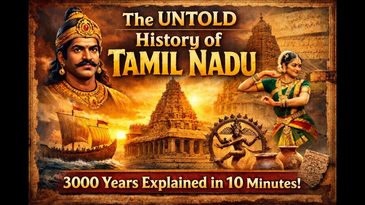 Нерассказанная история Тамил Наду – 3000 лет, объясненная за 10 минут!