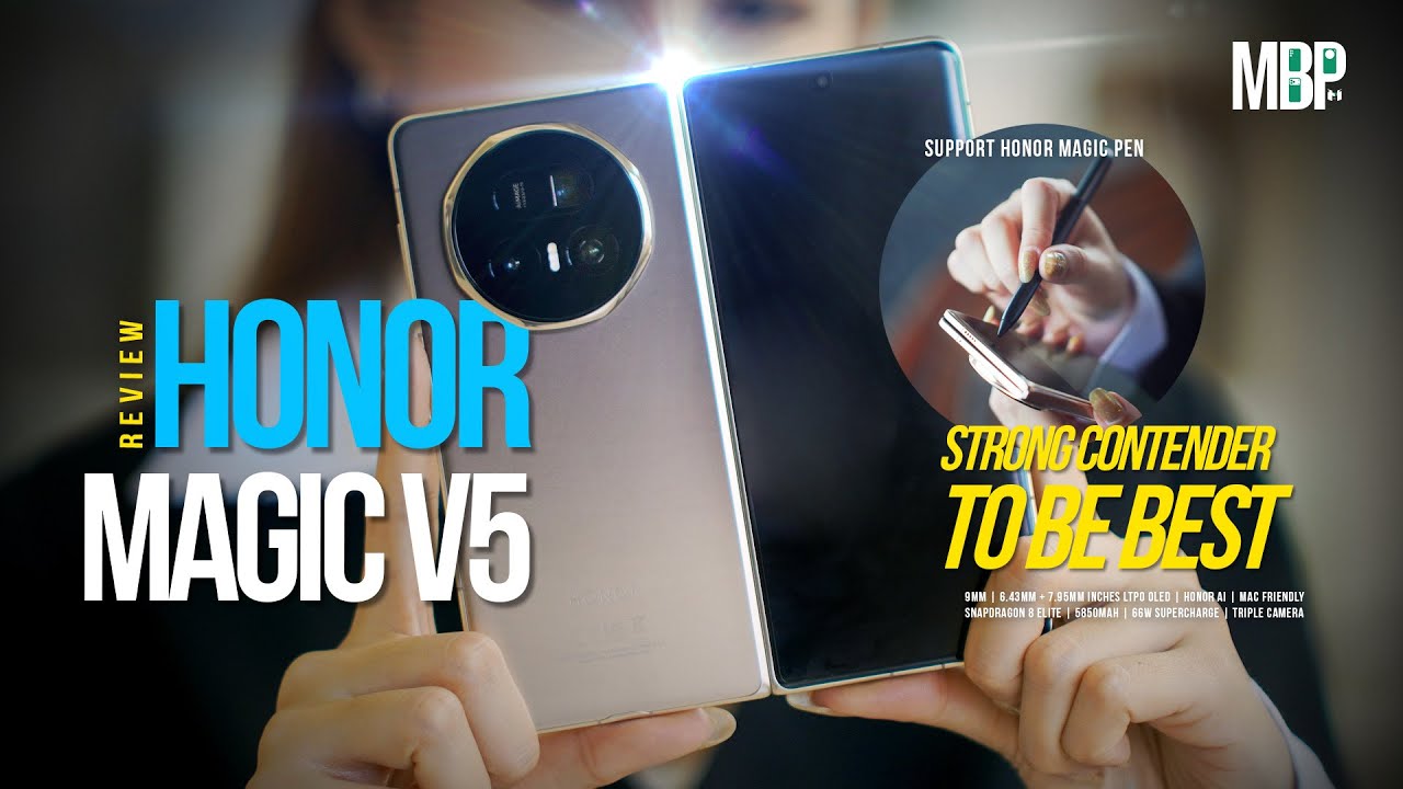 รีวิว HONOR Magic V5 | บางเบาเหมือนเดิม รับจบทุกการใช้งาน มีปากกาให้ใช้ด้วยนะ
