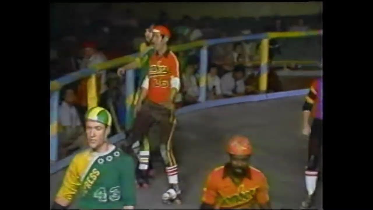 Roller Derby 1985 Championship game 2nd half SF Bay Bombers vs. Eastern Express Overtime game!!