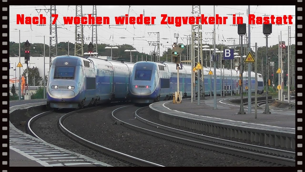 Nach Ca 7 Wochen wieder Zugverkehr in Rastatt