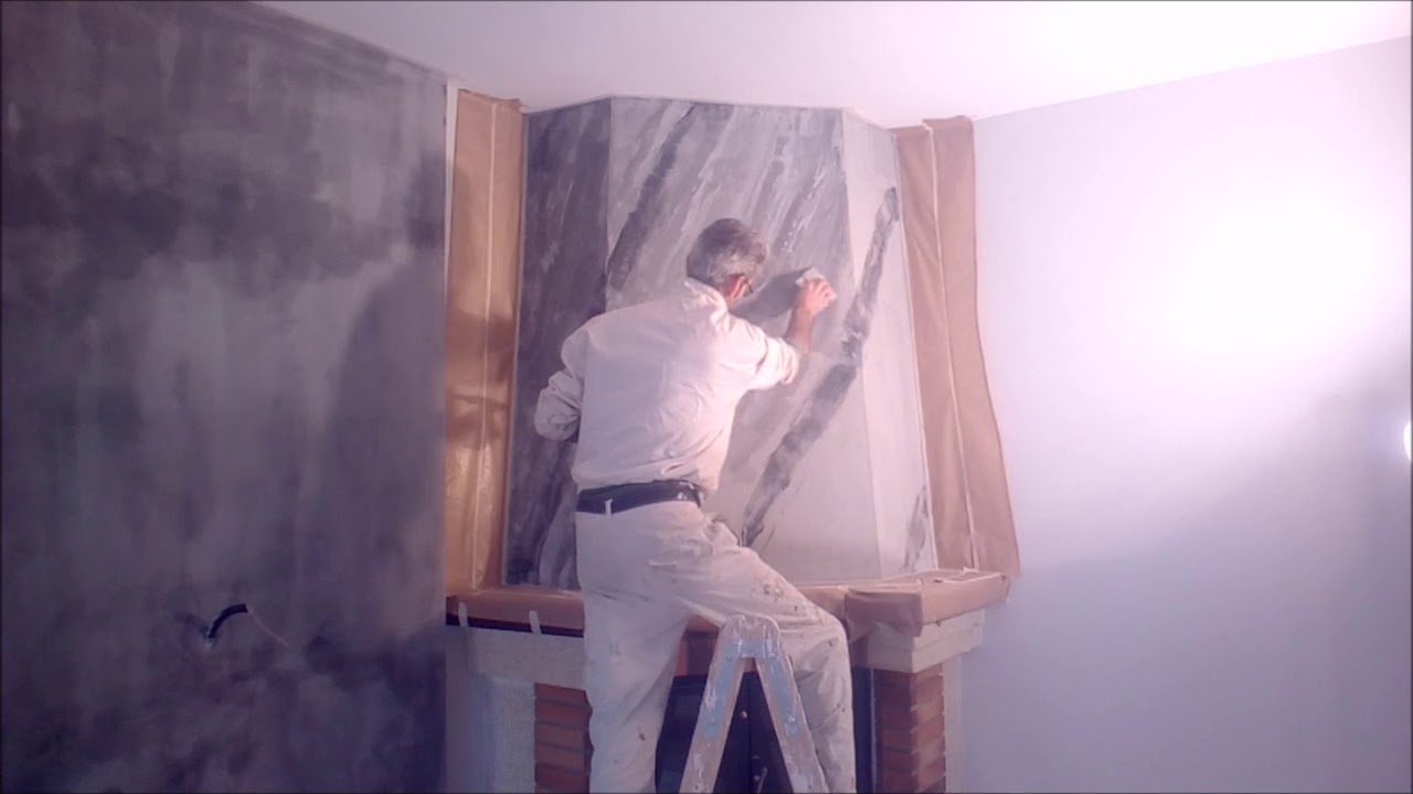 Estuco Marmoleado a 3 colores Negro Gris y Blanco - Pinturas Urbano