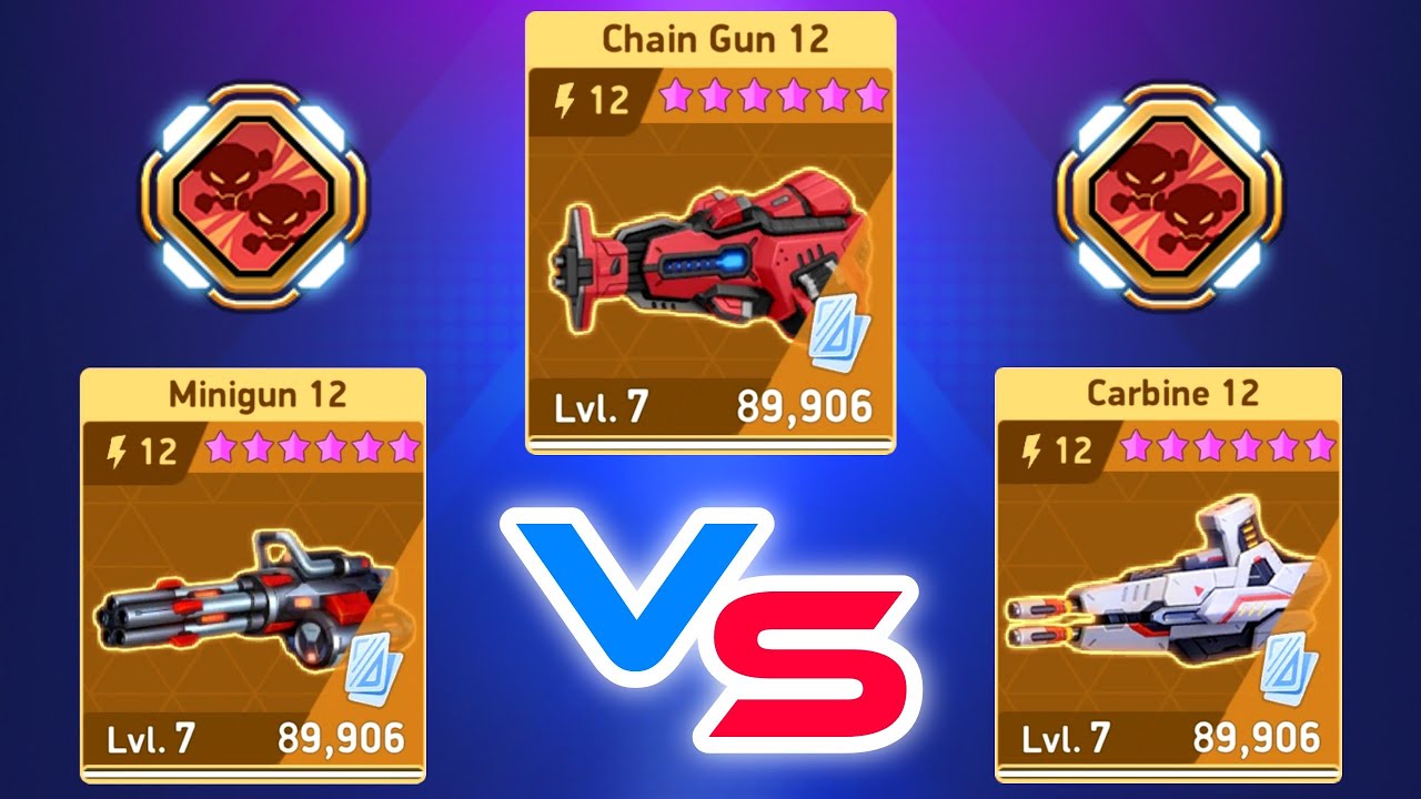 Chain Gun Vs Minigun Vs Carbine - Eclipse - Mech Arena