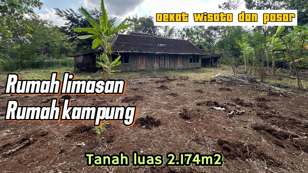 Dijual rumah dengan tanah pekarangan luas dekat wisata telaga jonge