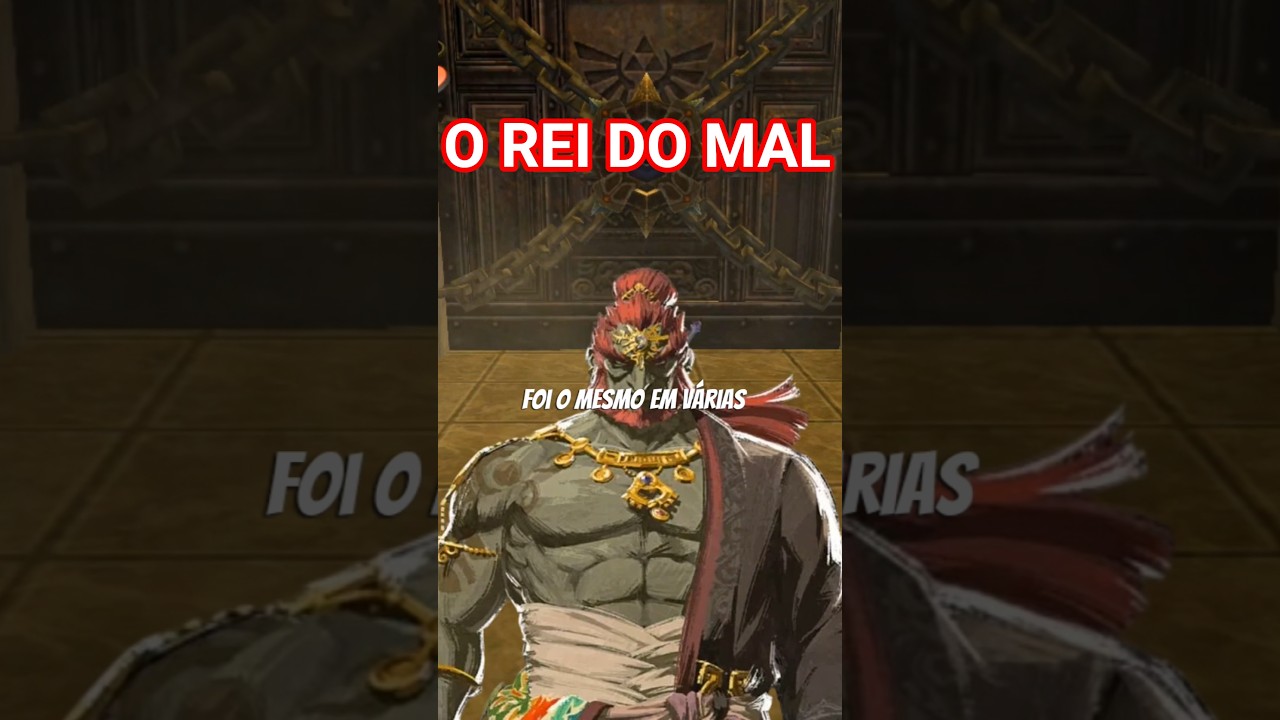 GANONDORF É O PERSONAGEM QUE MAIS APARECE NA SÉRIE ZELDA. 