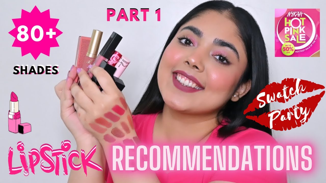 80+ Top Lipstick Recommendations @Nykaa Hot Pink Sale 2023 | Lip Gloss, Lip Liners & More Part 1