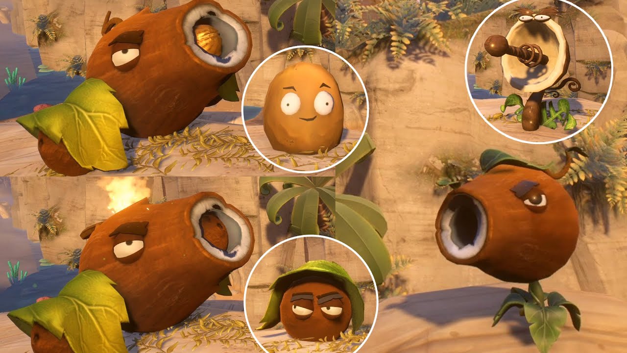 Coconut Pea, Coconut & Tallnut Cannon  | Garden Warfare 2