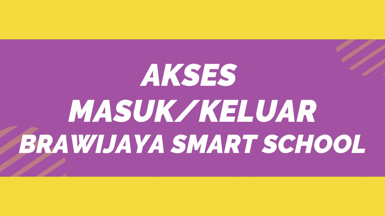 Akses Keluar dan Masuk Siswa di lingkungan Brawijaya Smart School