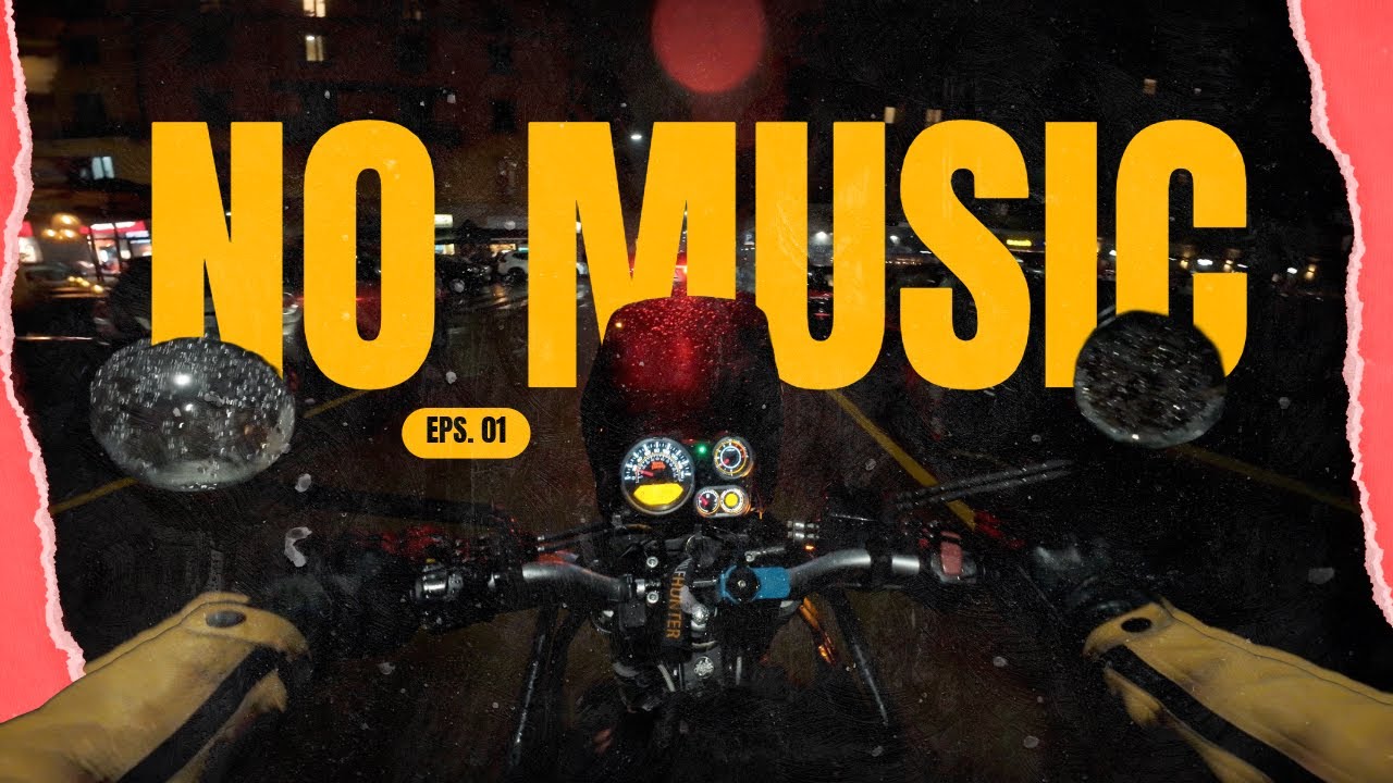 Royal Enfield Himalayan 411 | Night Rain Ride | Pure Engine Sound | No Music