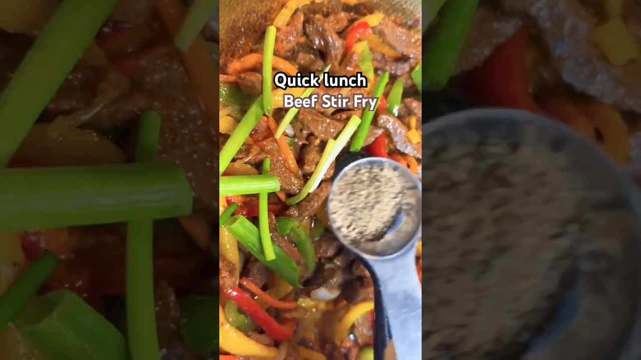 &ldquo;Easy Beef Stir Fry 🥩🥗 | Quick & Healthy Recipe in 30 Minutes!&rdquo;#shorts#recipe #foodie#shortsvideo
