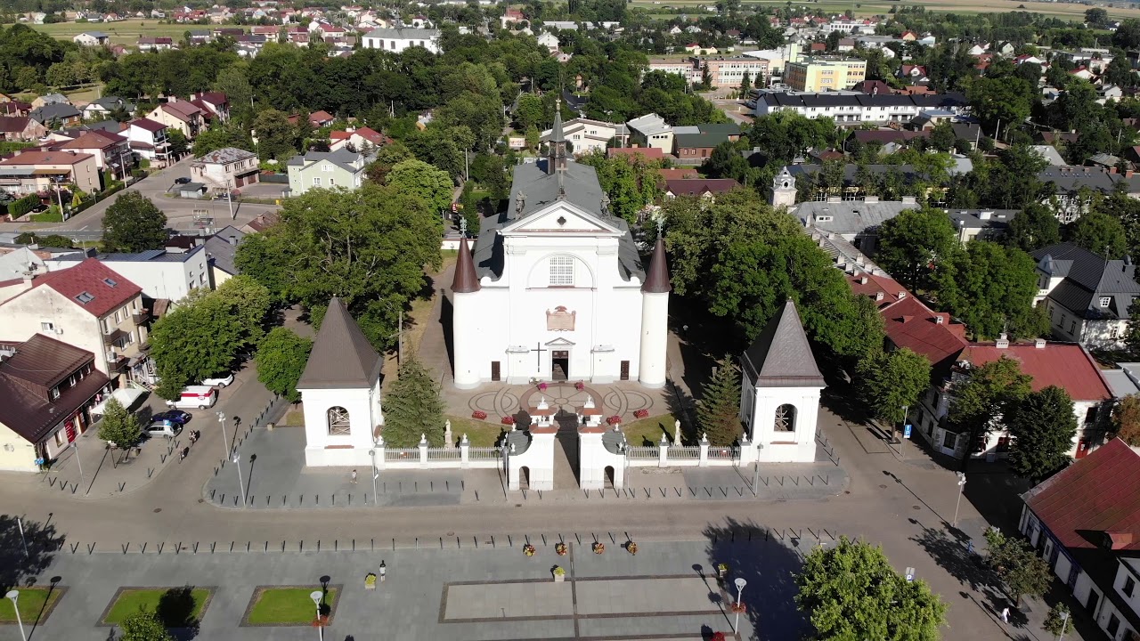 Dron - Węgrów - Bazylika Wniebowzięcia NMP - 4K