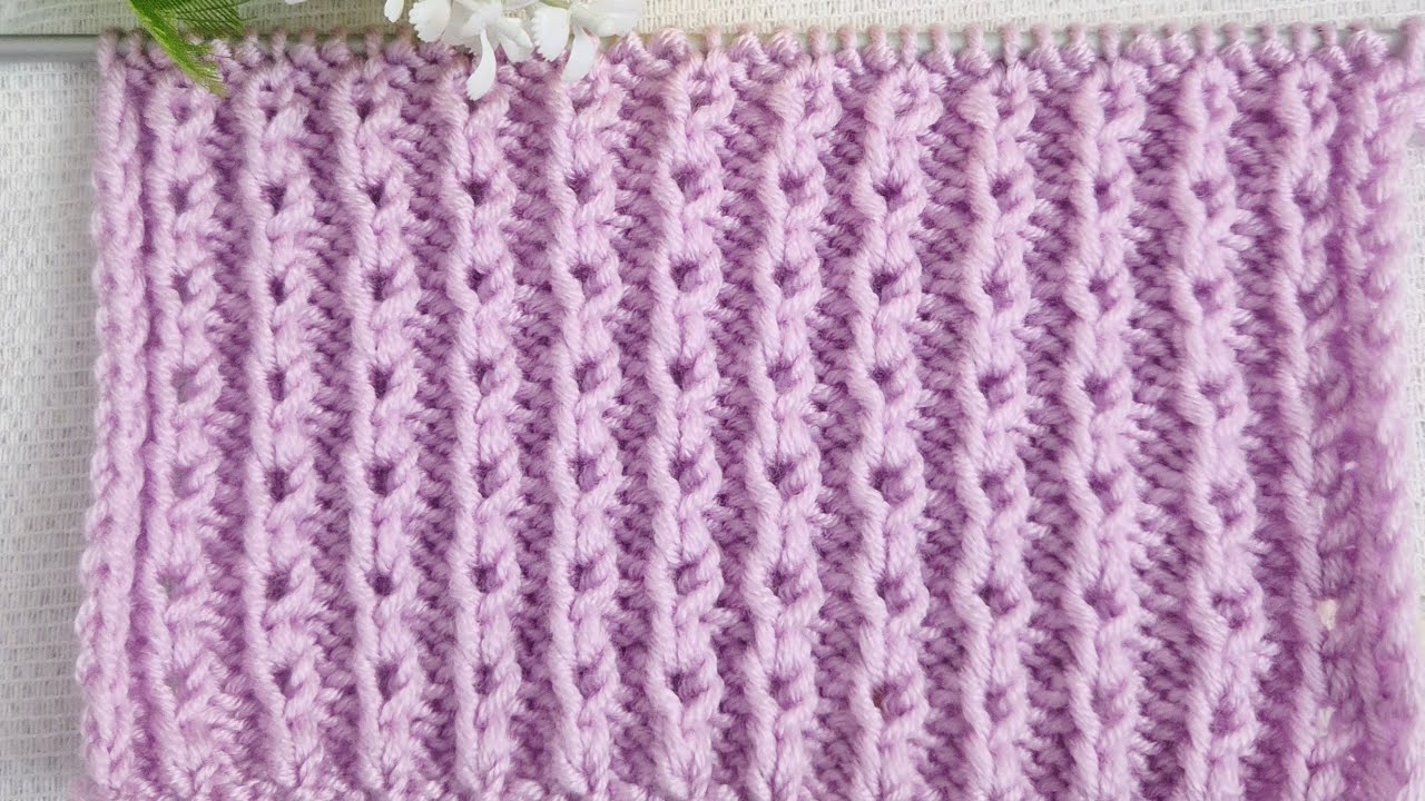 @ قناة Om Yazan Triku Crochet# تريكو #knitting #غرزة  جميلة للمبتدئات/ بلوفر/ جاكيت /سكارف/ قبعة/ 