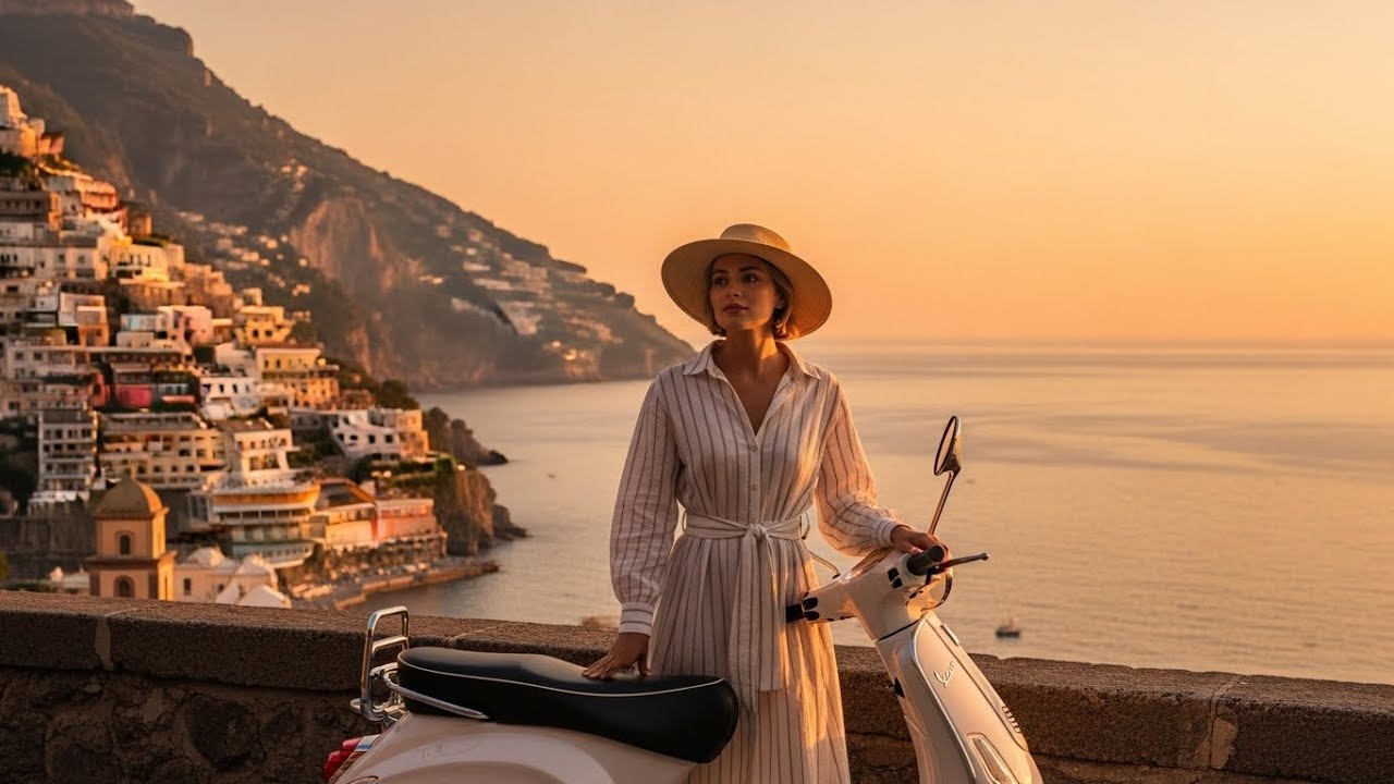 Warm Light Over the Amalfi Coast 🌅 Mediterranean Calm