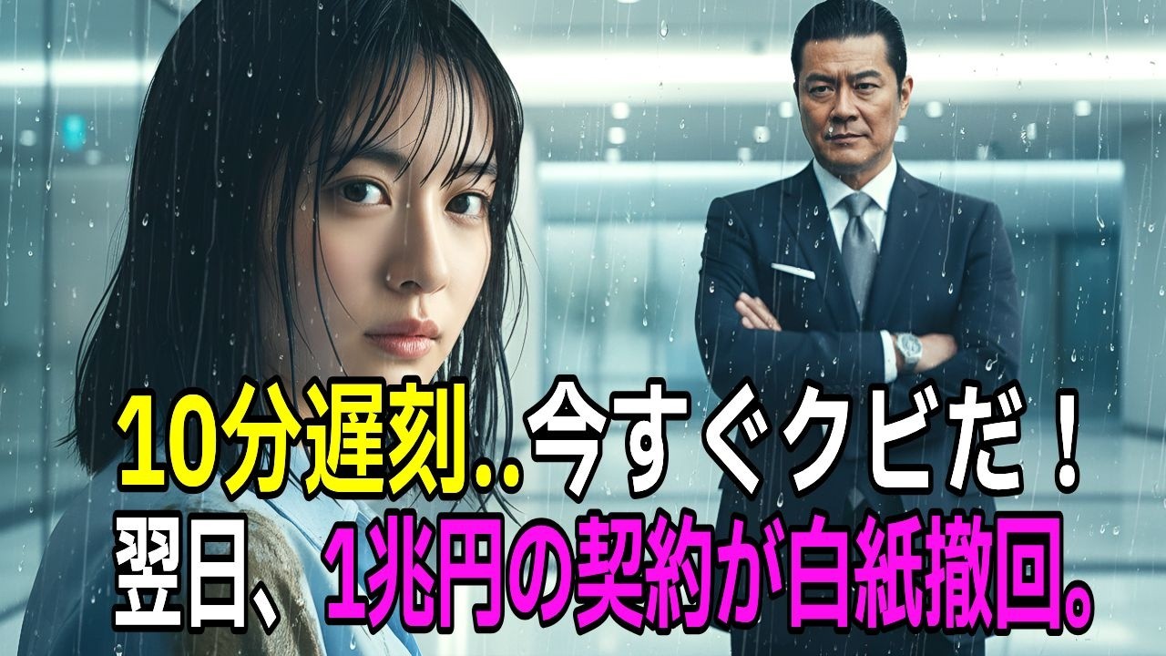 外国人を助けて10分遅刻。目の前で「クビだ」と即日解雇されたOL。翌日、1兆円の契約が白紙撤回。【感動する話】【朗読】