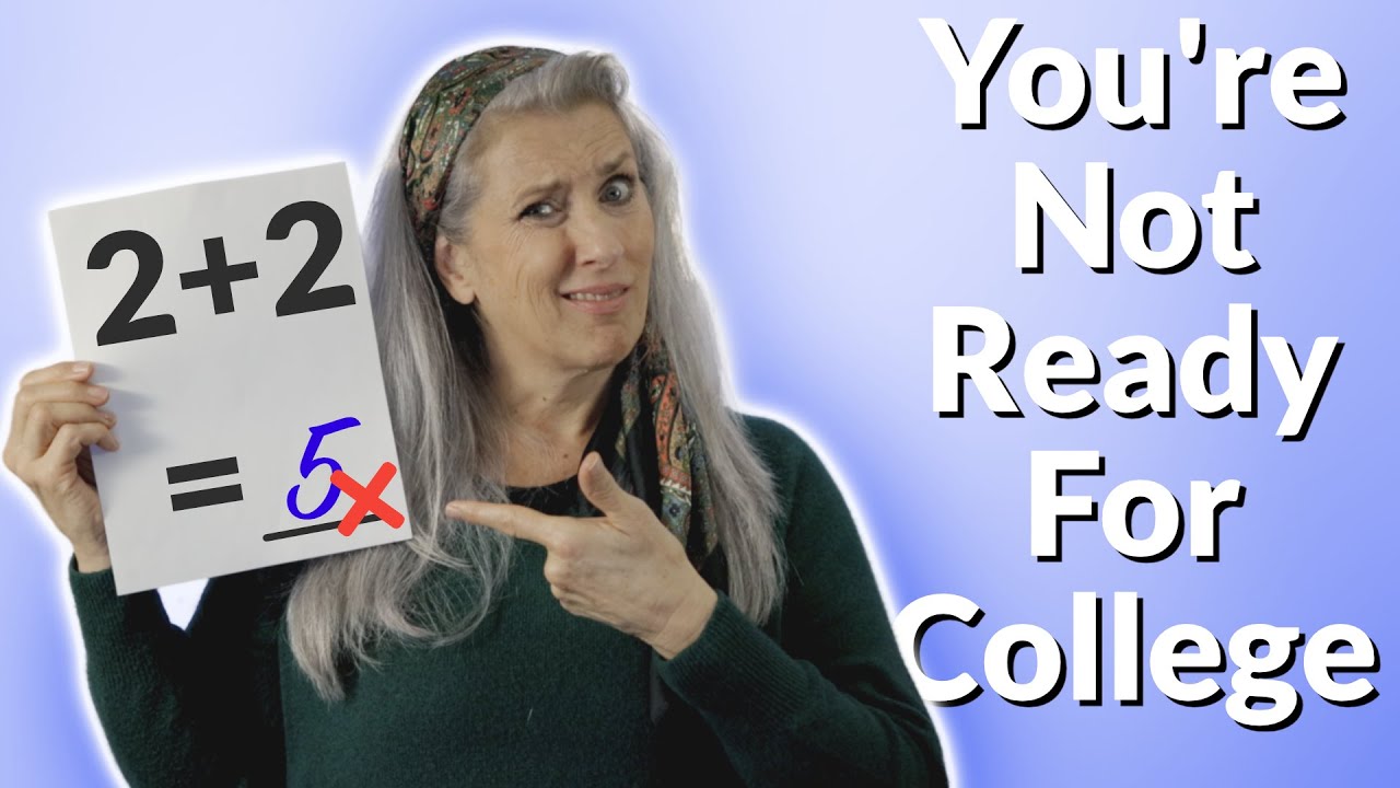 Not Prepared for College? You Are Not the Only One