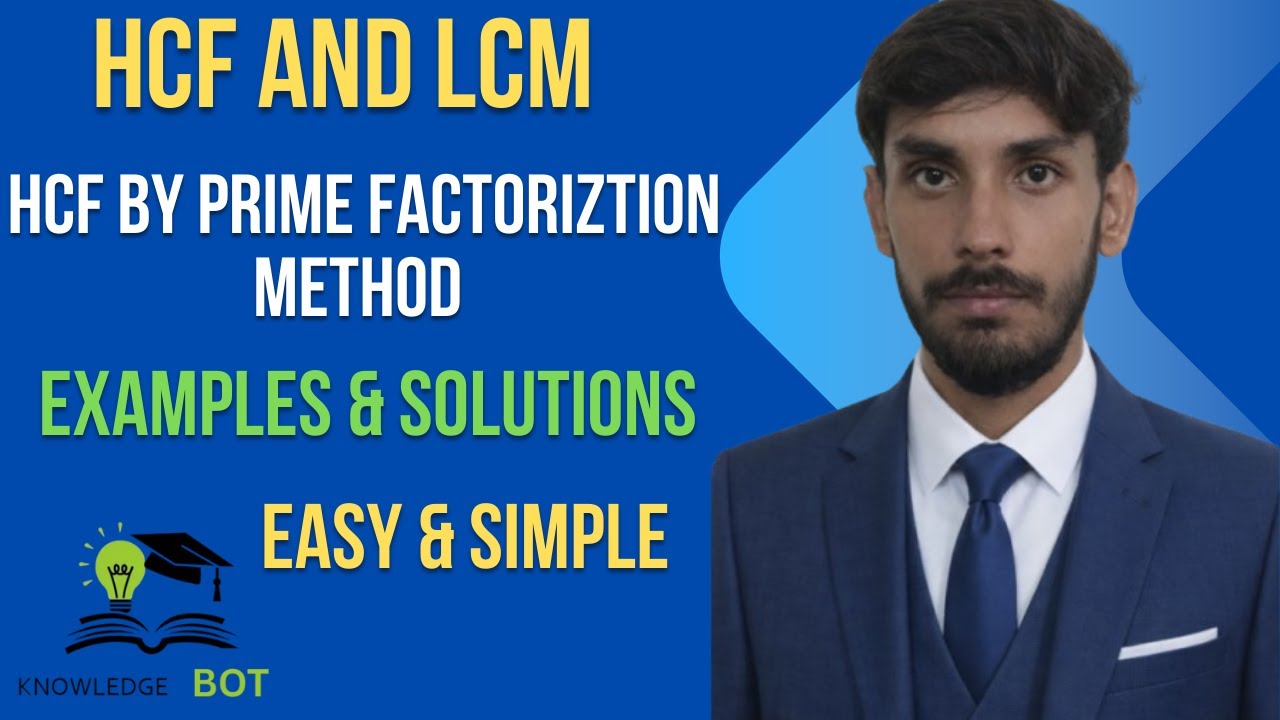 HCF by Prime Factorization Method 🔢 | Step-by-Step Explanation with Examples