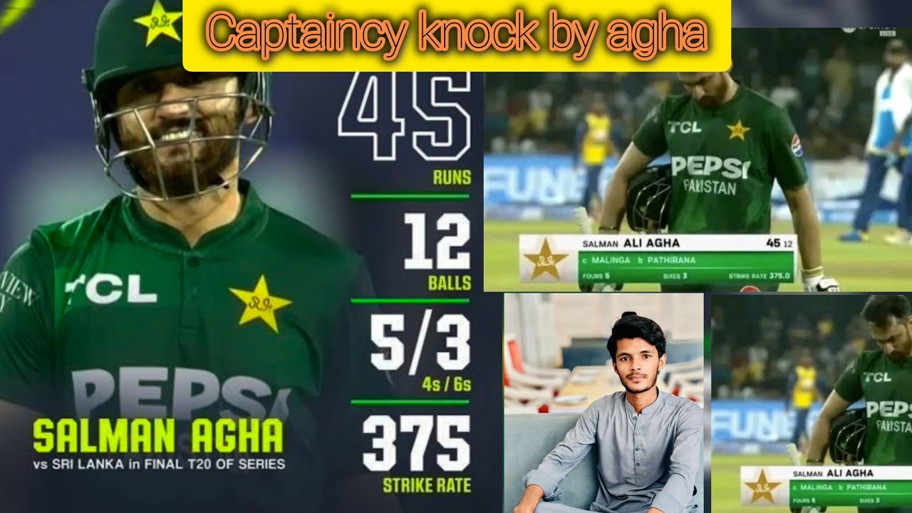Salman ali agha silence critics 🔥 Pakistan vs sri Lanka 3rd t20 series levelled #last #match @ICC 