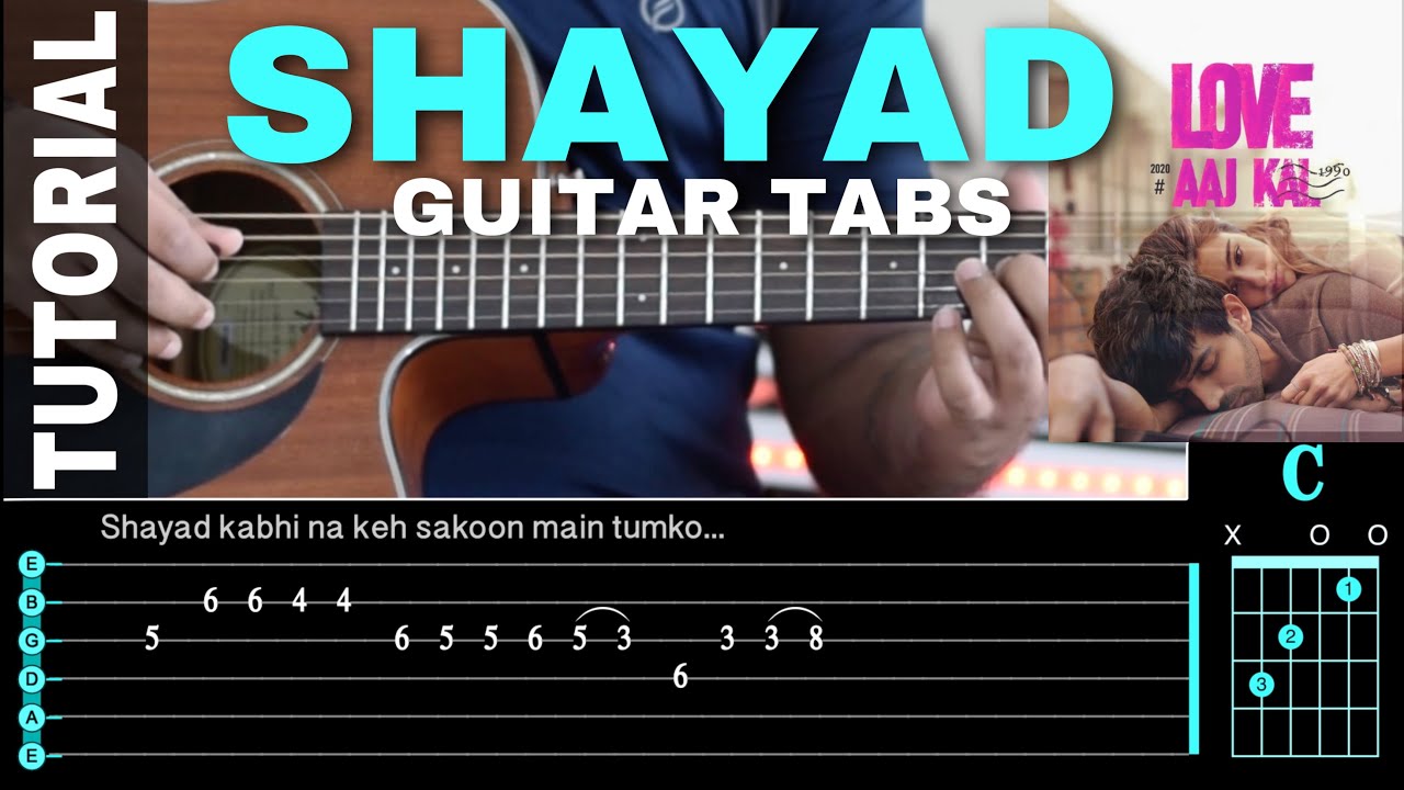 Shayad - Love Aaj Kal | Best Guitar Tabs | Guitar Tutorial | Arijit Singh | Sushant patil music