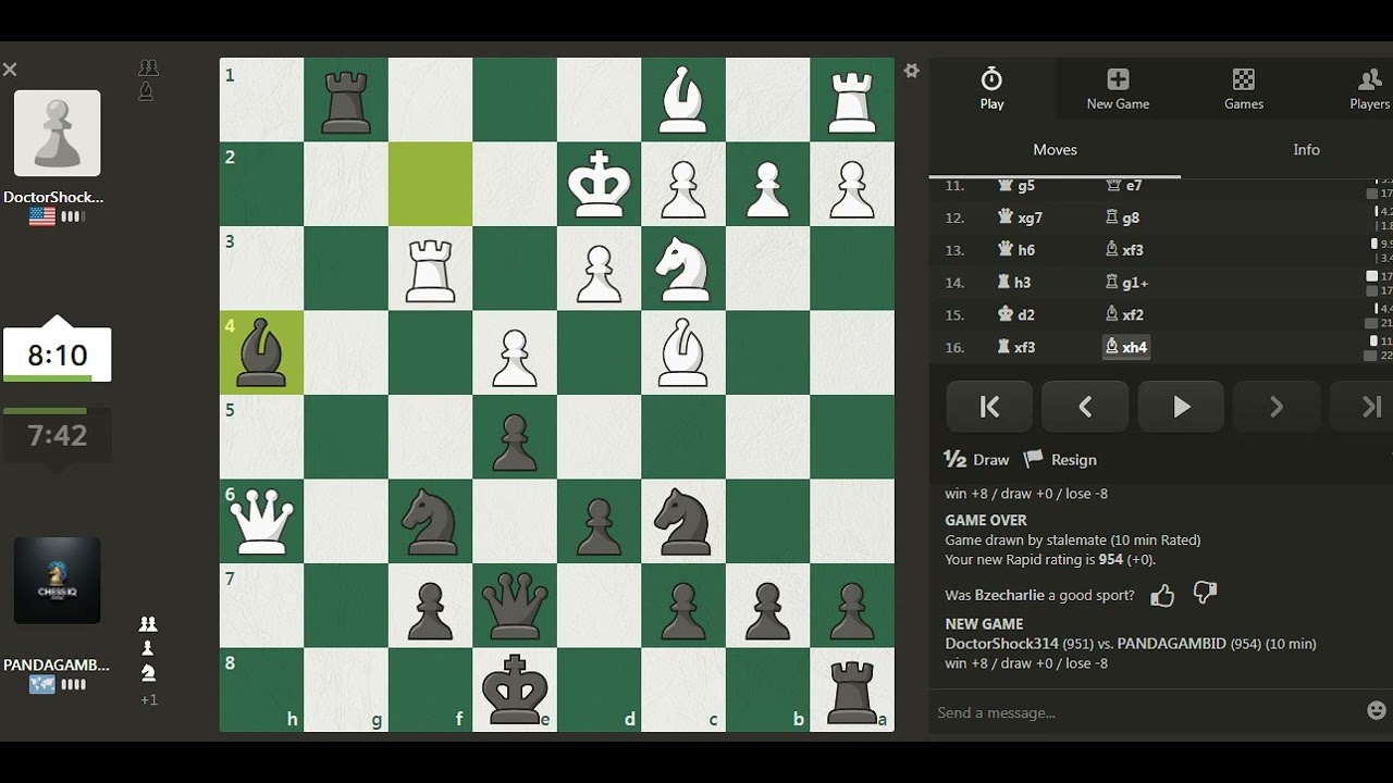 Panda Gambit Victory ♟️🔥 Chess Attack Checkmate