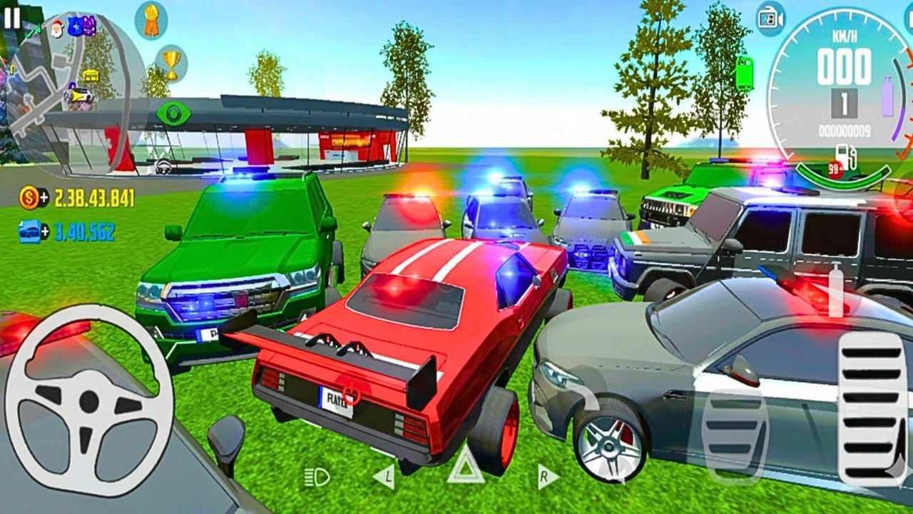 Меня окружили армия и полиция за кражу «Мустанга» 😯😈 || Геймплей Car Simulator 2 🇮🇳
