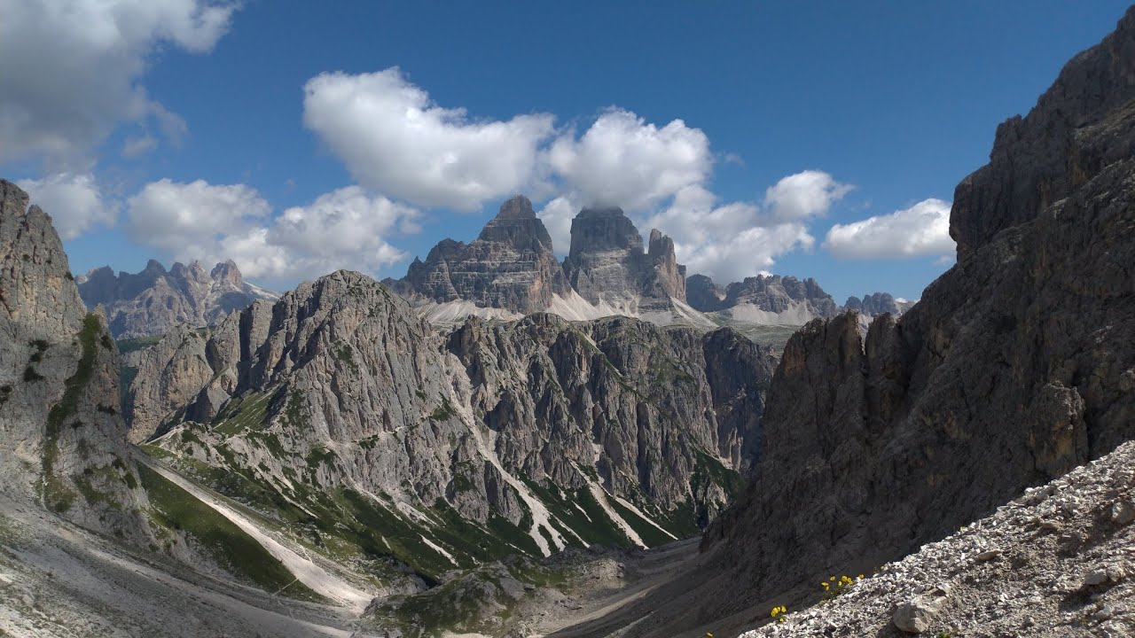 Sentiero Durissini Dolomiti Cadini di Misurina: rifugio Fonda Savio  rifugio Città di Carpi