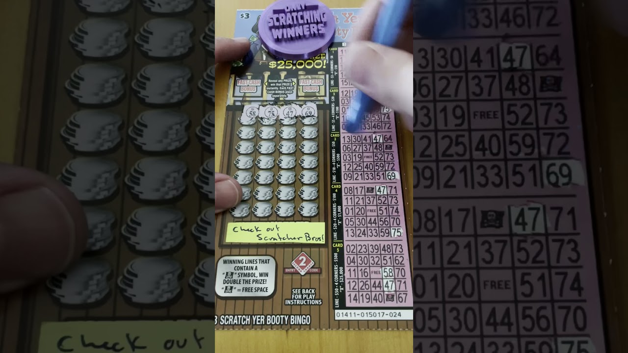 🏴&zwj;☠️ Scratch Yer Booty Bingo Oregon Lottery Scratch-It #shorts