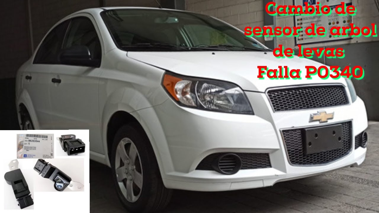 Como cambiar sensor de árbol de levas falla P0340 AVEO PONTIAC