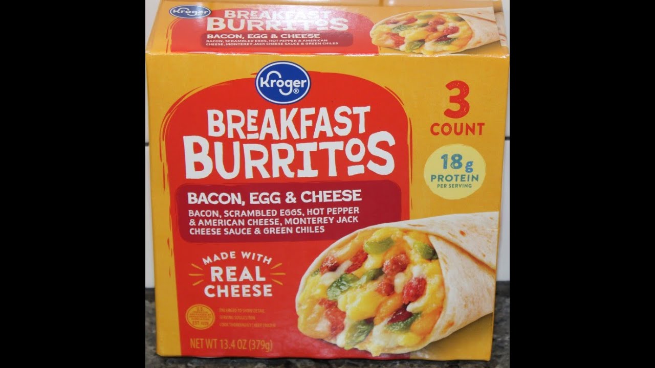 Kroger Breakfast Burritos: Bacon, Egg & Cheese Review