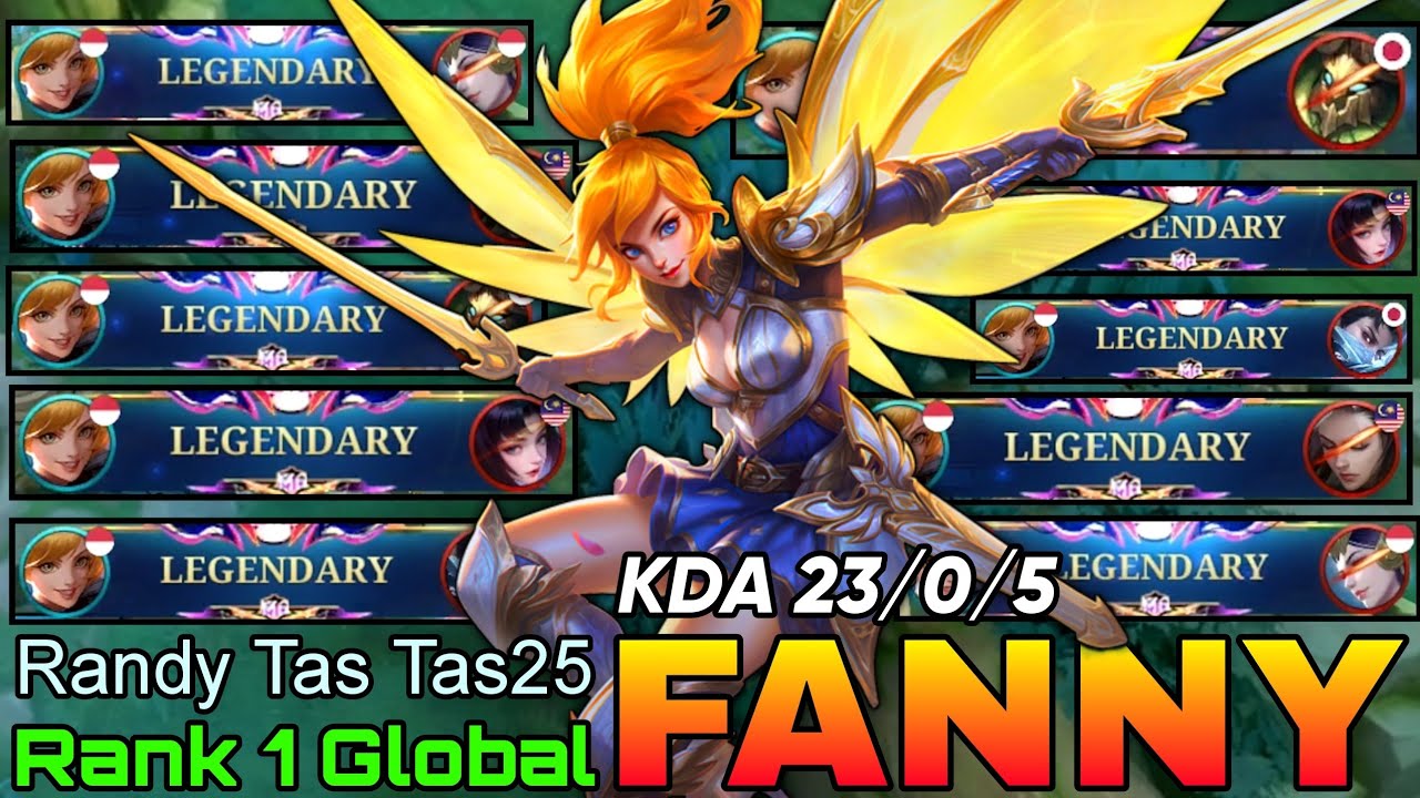 NonStop Legendary Fanny Perfect Gameplay - Top 1 Global Fanny by Randy Tas Tas25 - Mobile Legends