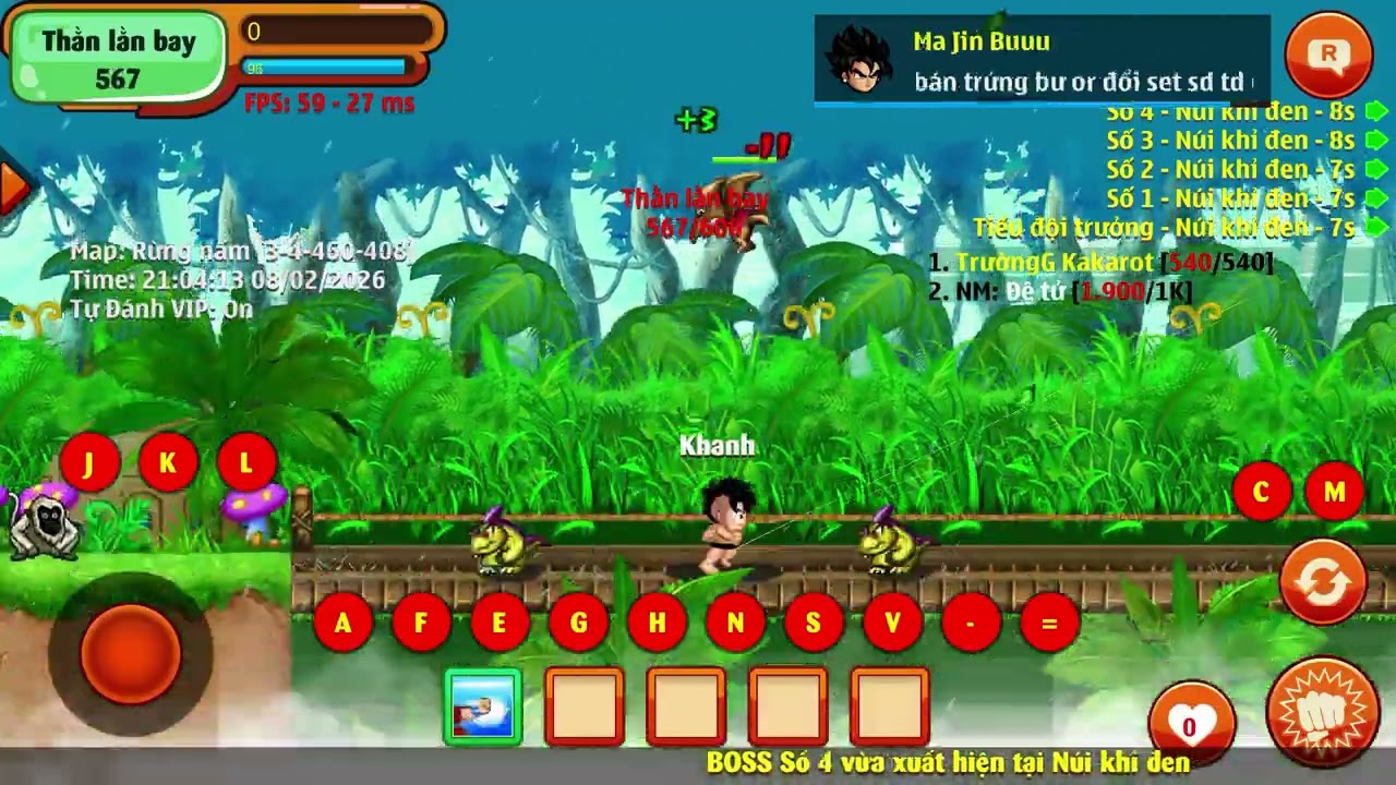 Hồi Sinh Ngọc Rồng Tập 8 Đang Làm Nhiệm Vụ Ăn Con Thằn Lằn Bay 