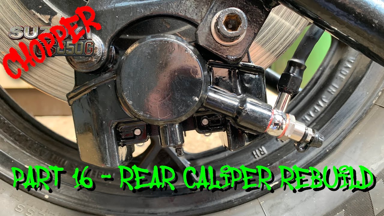 Suzuki GS850 Chop TLC Part 16 - Rear Brake Caliper Repair and Rebuild