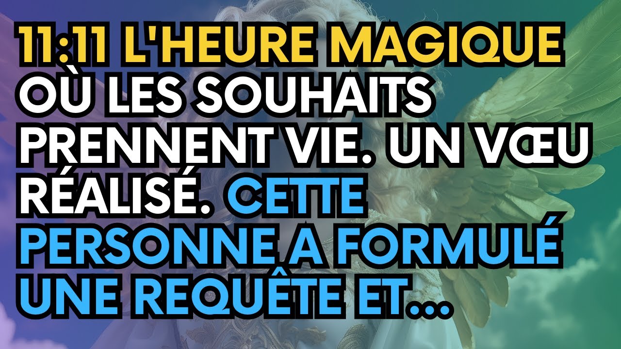 GUIDANCE des Anges: 11:11 L'Heure Magique Ou Les Souhaits Prennent Vie. Un V&oelig;u R&eacute;alis&eacute;. Cette P...
