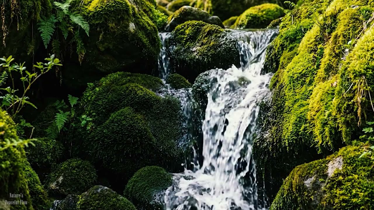 Mountain Spring Waterfall | Sleep Better with Natural Sounds | 3 Hours