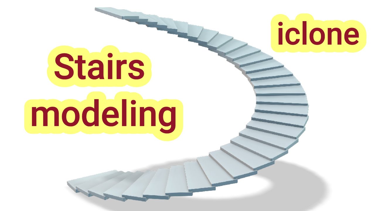 Stairs modeling in iclone : iclone tutorial