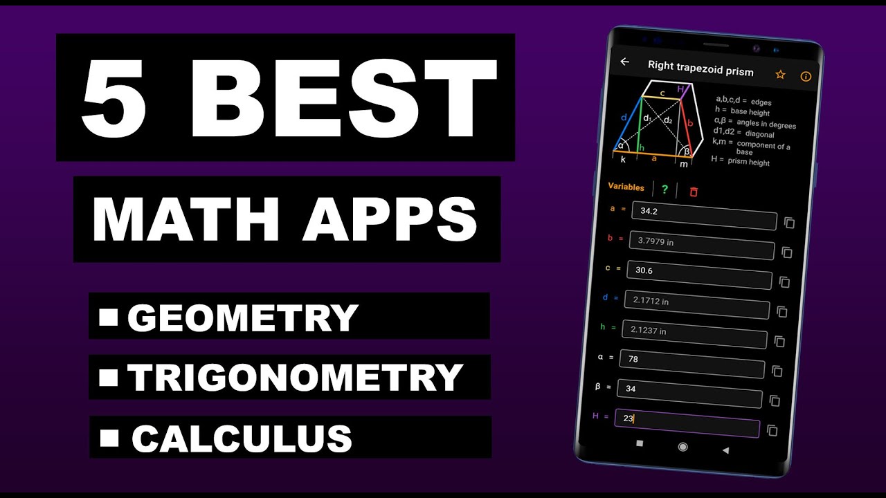 5 Best subject wise Math apps by mathOgenius