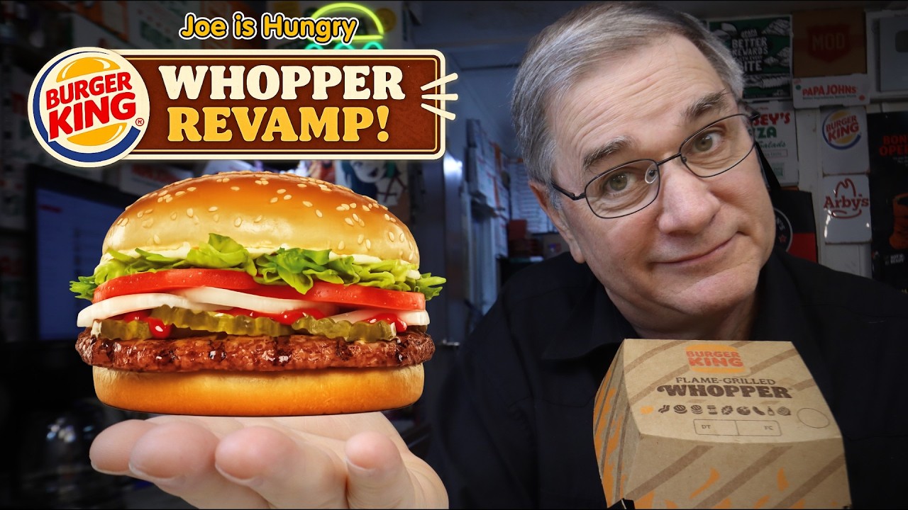 Burger King 2026 Revamped NEW Whopper $6.59 670 Cal Review ⚖️🔍 Joe Is Hungry