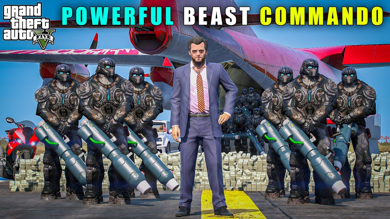GTA 5 : MICHAEL'S NEW POWERFUL BEAST COMMANDOS || BB GAMING